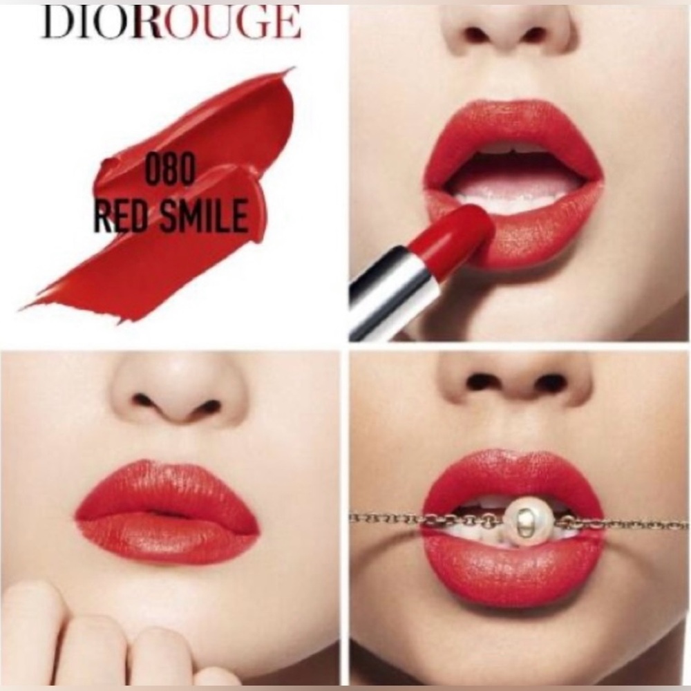 Christian Dior | Rouge Dior Satin Lipstick 080 Red Smile | Refillable - New